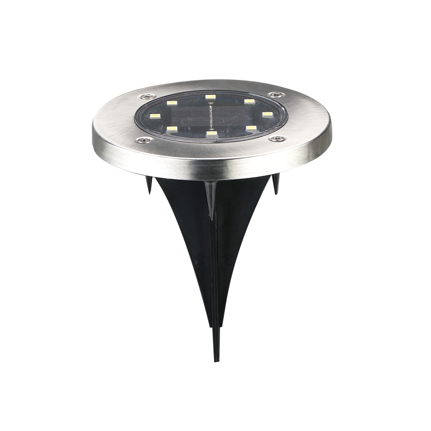 LED Ajotieaurinkovalo SOLLY LED/1,2V 6500K halkaisija 11,5 cm 300 mAh IP44 mattakromi