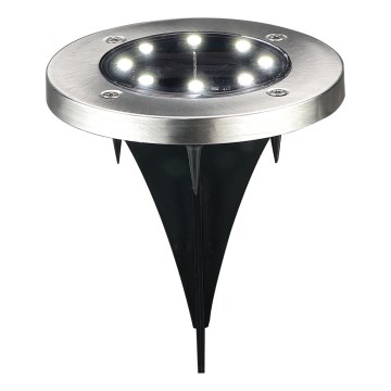 LED Ajotieaurinkovalo SOLLY LED/1,2V 6500K halkaisija 11,5 cm 300 mAh IP44 mattakromi