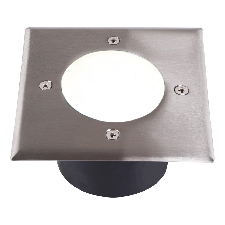 LED-ajotievalo MIVO LED/3W/230V 12x12 cm IP67 mattakromi