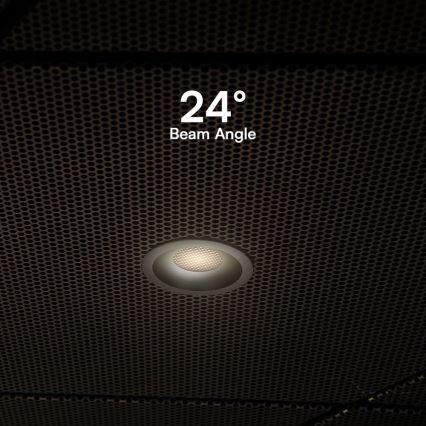 LED alasvalaisin LED/12W/230V 3000/4000/6400K ? 8,6 cm musta