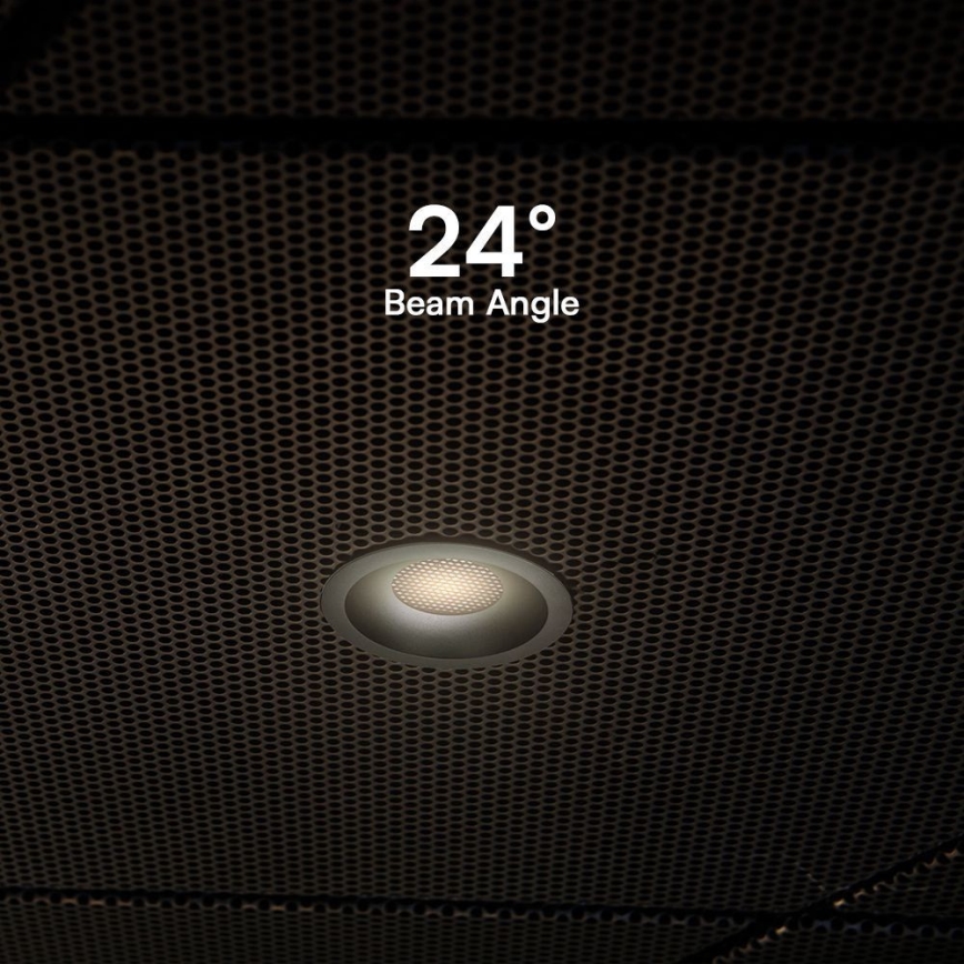 LED alasvalaisin LED/12W/230V 3000/4000/6400K ? 8,6 cm musta