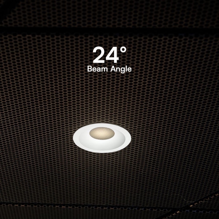 LED alasvalaisin LED/18W/230V 3000/4000/6400K Ø 10,6 cm valkoinen