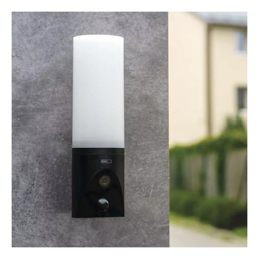LED Älykäs ulkokamera valolla GoSmart LED/12W/230V 3200K IP65 Wi-Fi Tuya musta