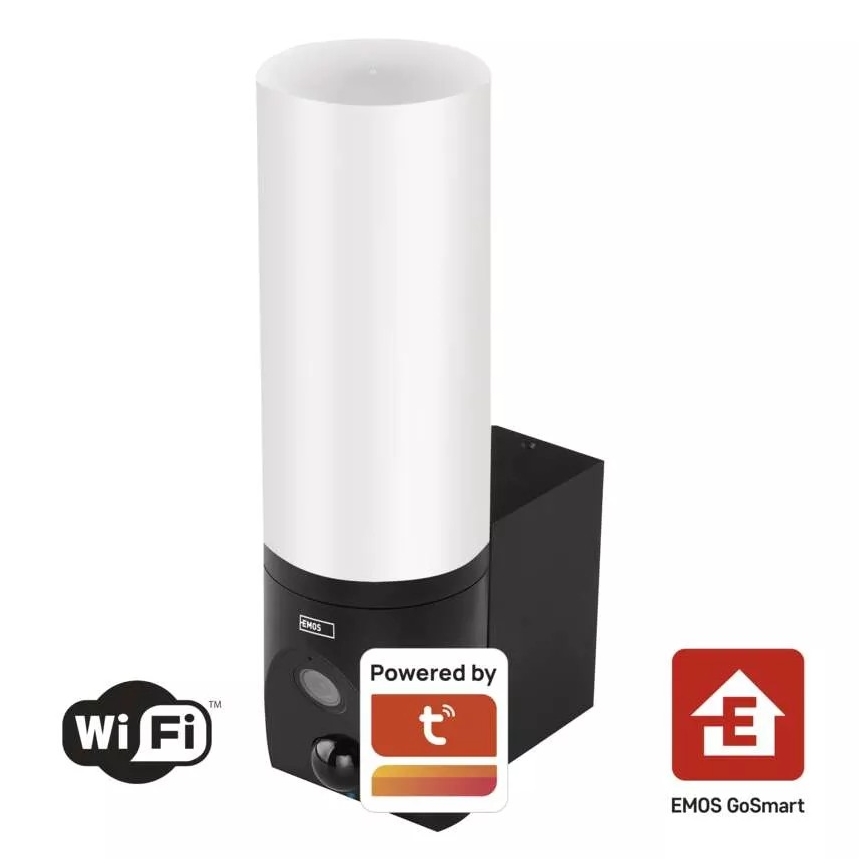 LED Älykäs ulkokamera valolla GoSmart LED/12W/230V 3200K IP65 Wi-Fi Tuya musta