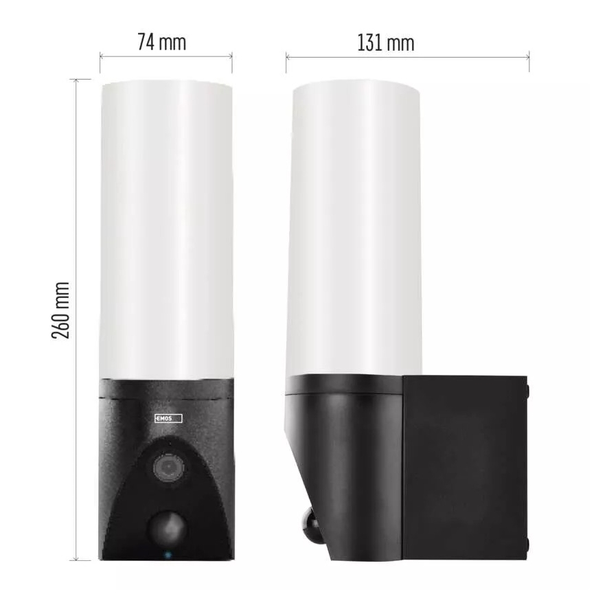 LED Älykäs ulkokamera valolla GoSmart LED/12W/230V 3200K IP65 Wi-Fi Tuya musta