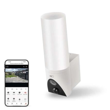 LED Älykäs ulkokamera valolla GoSmart LED/12W/230V IP65 Wi-Fi Tuya valkoinen