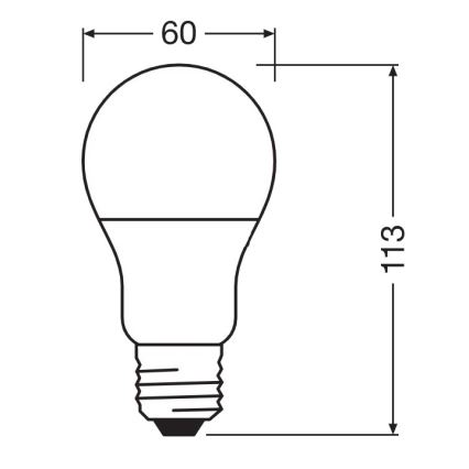 LED Antibakteerinen polttimo A60 E27/8,5W/230V 4000K - Osram