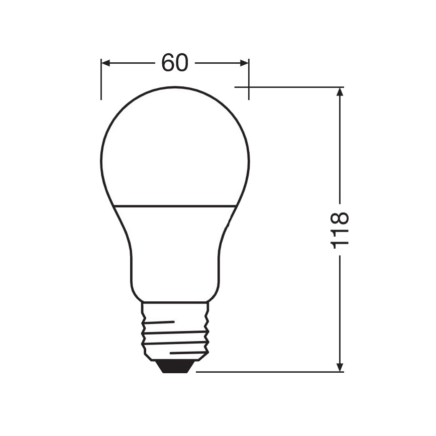 LED Antibakteerinen polttimo A75 E27/10W/230V 6500K - Osram