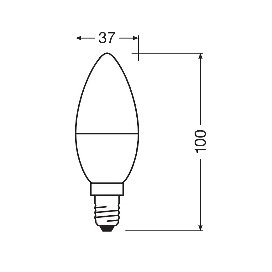 LED Antibakteerinen polttimo B40 E14/4,9W/230V 6500K - Osram