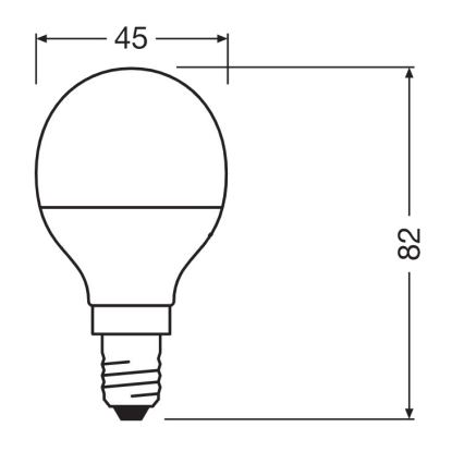 LED Antibakteerinen polttimo P40 E14/4,9W/230V 4000K - Osram