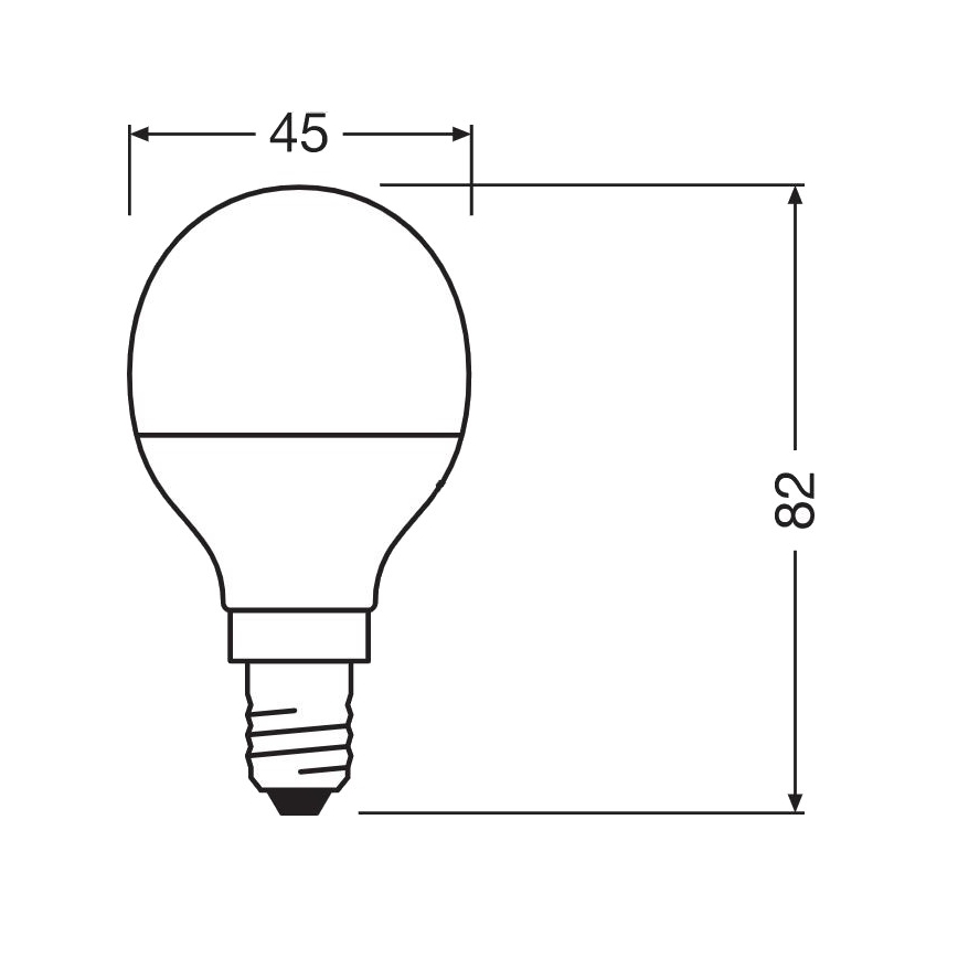 LED Antibakteerinen polttimo P40 E14/4,9W/230V 4000K - Osram