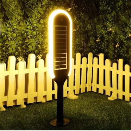 LED Aurinkennolamppu liike- ja hämärätunnistimella BOLLARD LED/5W/5,5V IP65 3000K 70cm