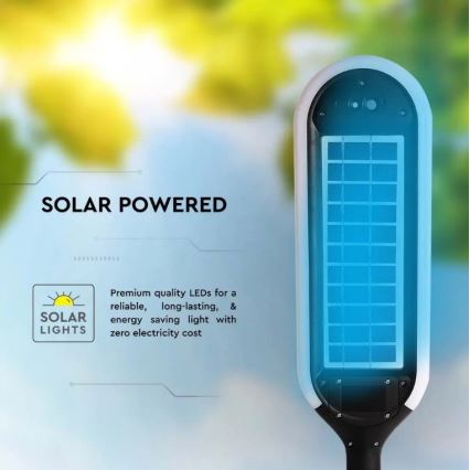 LED Aurinkennolamppu liike- ja hämärätunnistimella BOLLARD LED/5W/5,5V IP65 3000K 70cm