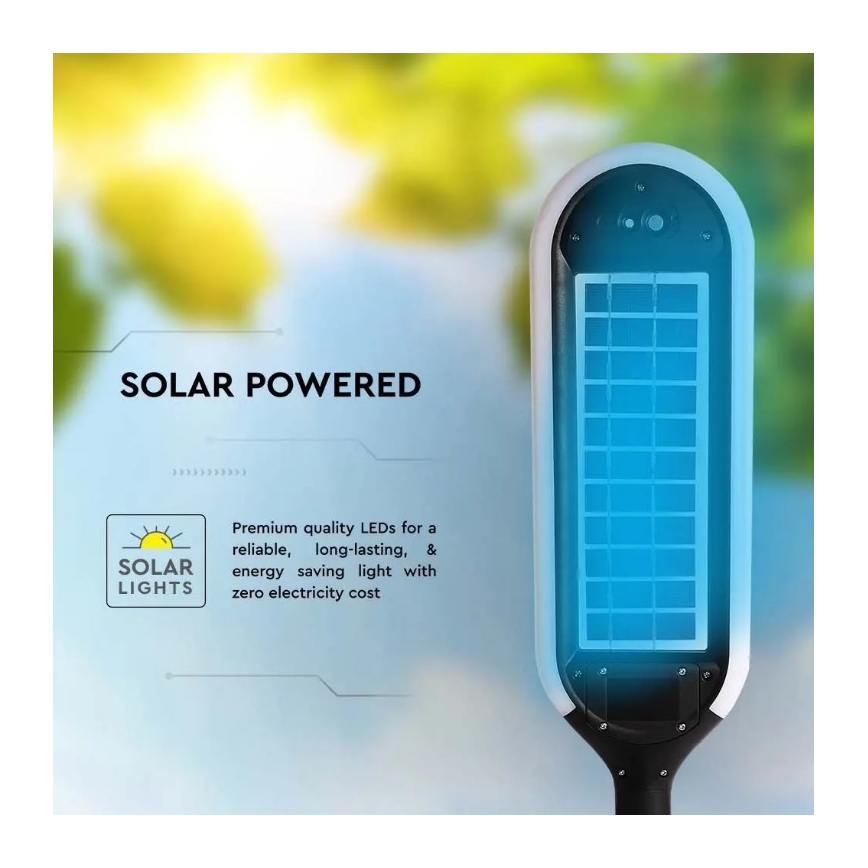 LED Aurinkennolamppu liike- ja hämärätunnistimella BOLLARD LED/5W/5,5V IP65 3000K 70cm