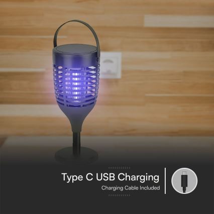 LED Aurinkohyönteissuoja 3in1 LED/1,3W/3,7V IP24 20 matta