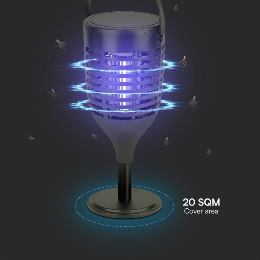 LED Aurinkohyönteissuoja 3in1 LED/1,3W/3,7V IP24 20 matta
