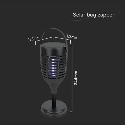 LED Aurinkohyönteissuoja 3in1 LED/1,3W/3,7V IP24 20 mm 2200 mAh