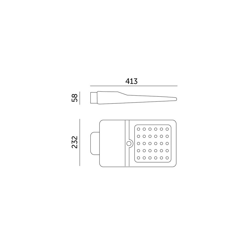 LED-aurinkokatuvalaisin anturilla STREET LED/15W/7,4V 4000K IP65 5400 mAh