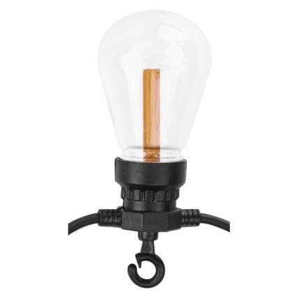 LED-aurinkokäyttöinen koristevalosarja 10xLED/0,6W/1,2V 4,5m IP44 800 mAh