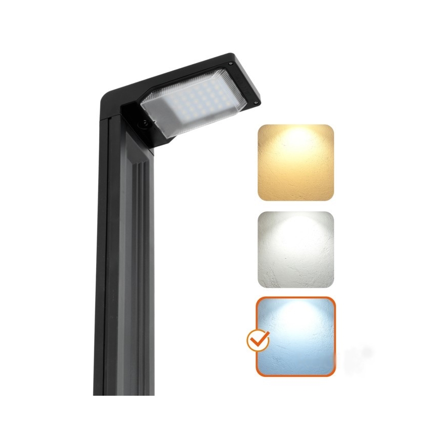LED aurinkokäyttöinen lamppu LED/0,2W/3,7V 6500K IP44 2200 mAh