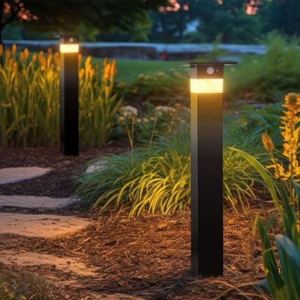 LED aurinkokennovalo anturilla LED/2,5W/3,7V IP54 3000K 2200 mAh