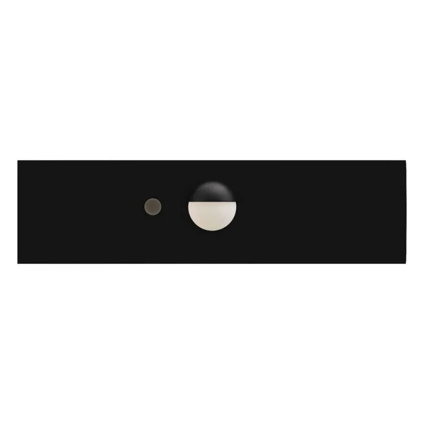LED aurinkokennovalo liiketunnistimella LED/3,7V 1200mAh 4000K IP65 musta