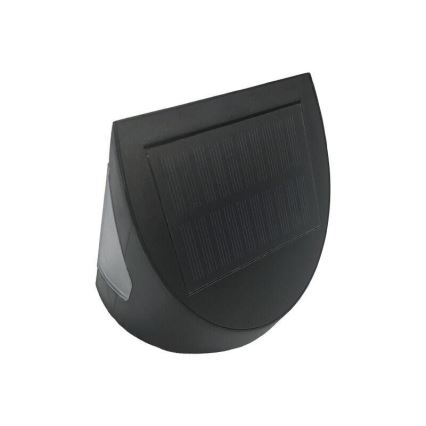 Aurinkokäyttöinen LED-seinävalaisin tunnistimella LED/3W/3,7V 3000/4000K 1200 mAh IP54 musta