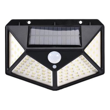 LED aurinkokäyttöinen seinävalaisin sensorilla LED/1W/3,7V 6500K IP44 1200 mAh
