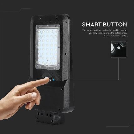 LED aurinkokenno katuvalaisin anturilla LED/15W/7,4V 4000K IP65