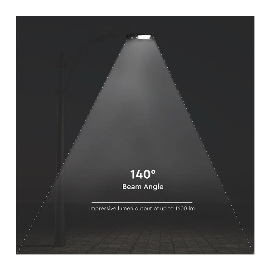 LED aurinkokenno katuvalaisin anturilla LED/15W/7,4V 6000K IP65