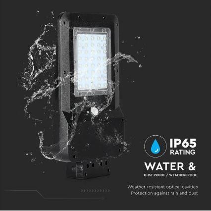 LED aurinkokenno katuvalaisin anturilla LED/15W/7,4V 6000K IP65