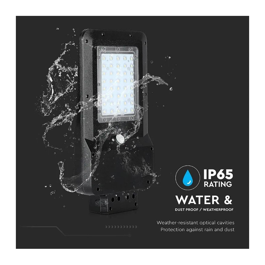 LED aurinkokenno katuvalaisin anturilla LED/15W/7,4V 6000K IP65