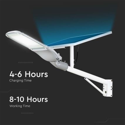 LED Himmennettävä aurinko katu lamppu SAMSUNG CHIP LED/50W/6,4V 4000K IP65 + kauko-ohjaus