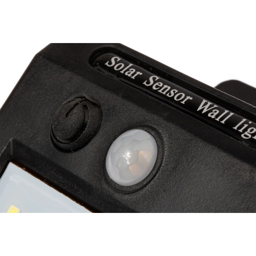 LED aurinkokenno seinävalaisin anturilla LED/0,55W/3,7V IP65