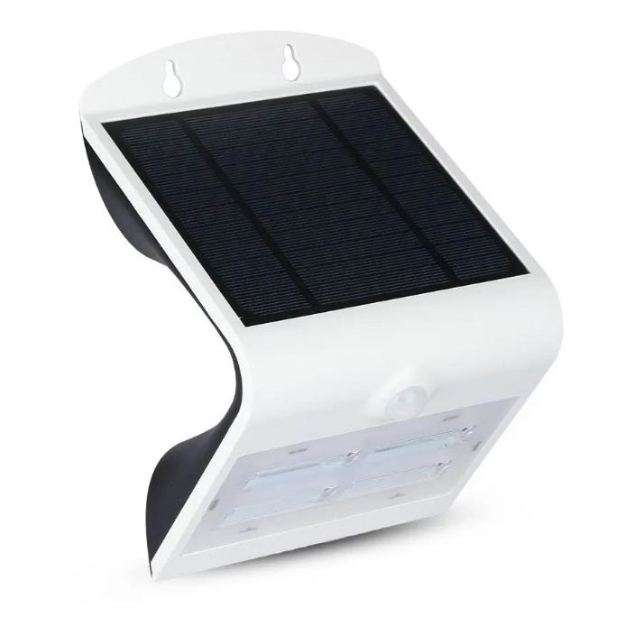 LED aurinkokenno seinävalaisin anturilla LED/3W/3,7V 3000/4000K IP65 valkoinen