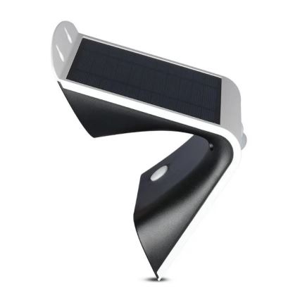 LED aurinkokenno seinävalaisin anturilla LED/3W/3,7V 3000/4000K IP65 valkoinen