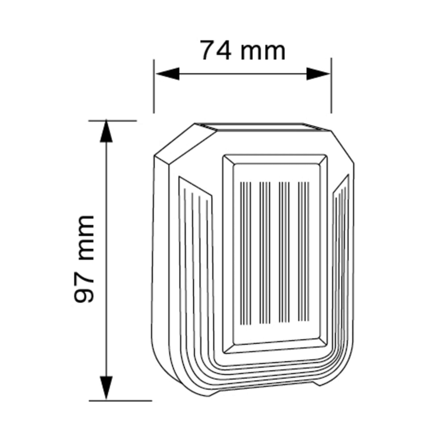 LED aurinkokenno seinävalaisin LUCE LED/1,2V IP44