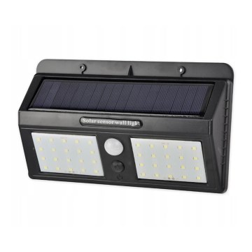 LED-aurinkokenno seinävalaisin sensorilla LED/1,2W/3,7V IP54