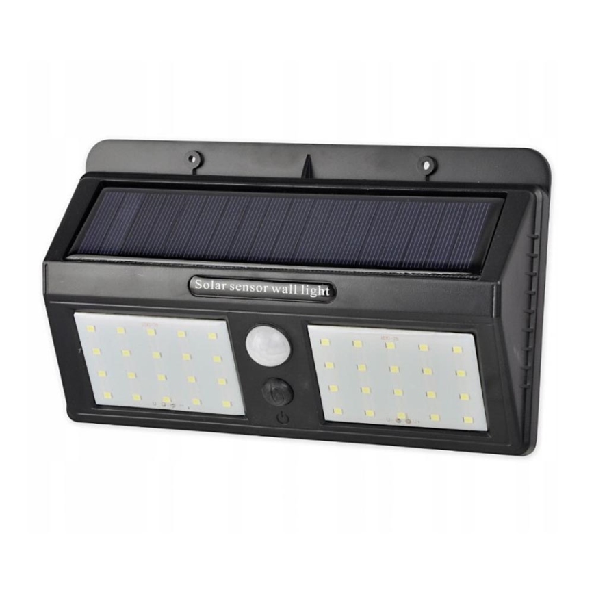 LED-aurinkokenno seinävalaisin sensorilla LED/1,2W/3,7V IP54