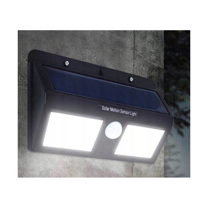 LED-aurinkokenno seinävalaisin sensorilla LED/1,2W/3,7V IP54