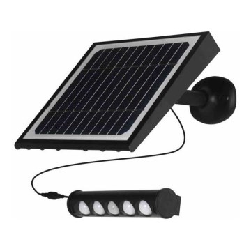 LED Aurinkokenno seinävalaisin sensorilla LED/8W/3,7V 4000 mAh 4000K IP65