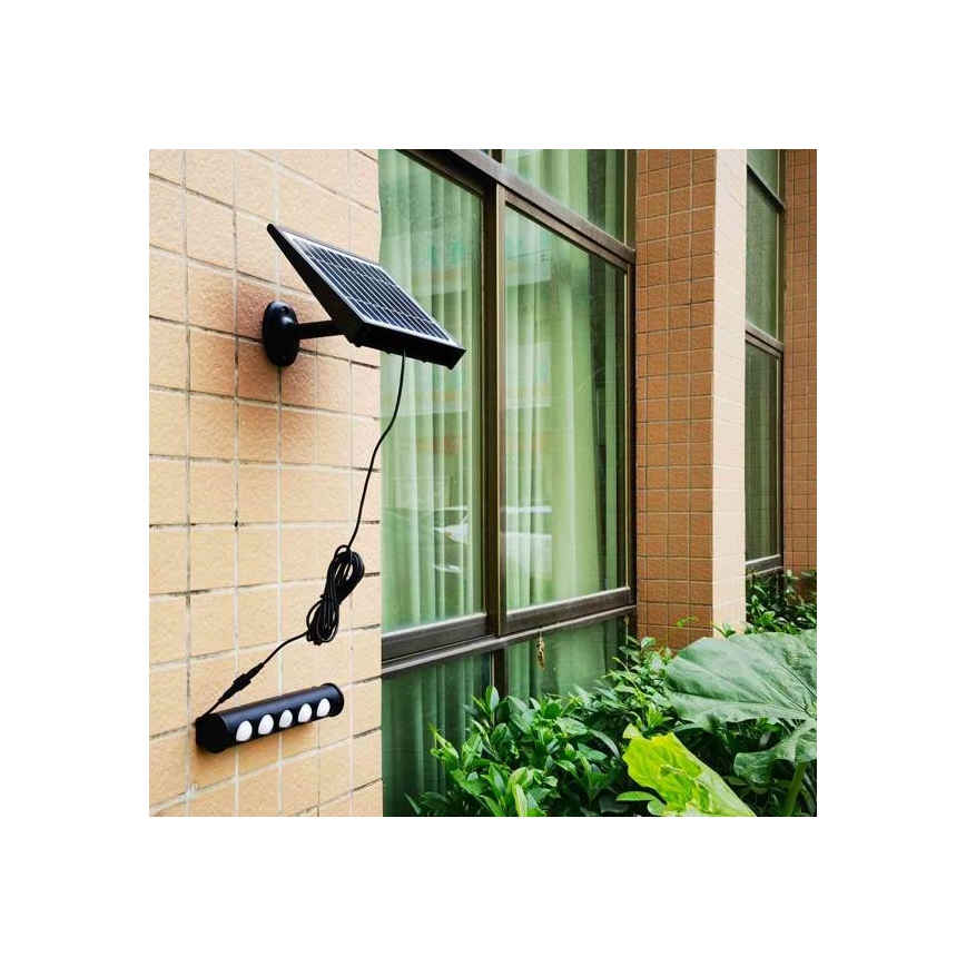 LED Aurinkokenno seinävalaisin sensorilla LED/8W/3,7V 4000 mAh 4000K IP65