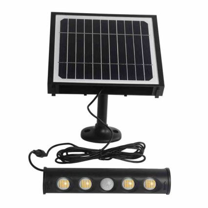 LED Aurinkokenno seinävalaisin sensorilla LED/8W/3,7V 4000 mAh 4000K IP65