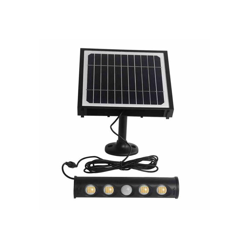 LED Aurinkokenno seinävalaisin sensorilla LED/8W/3,7V 4000 mAh 4000K IP65