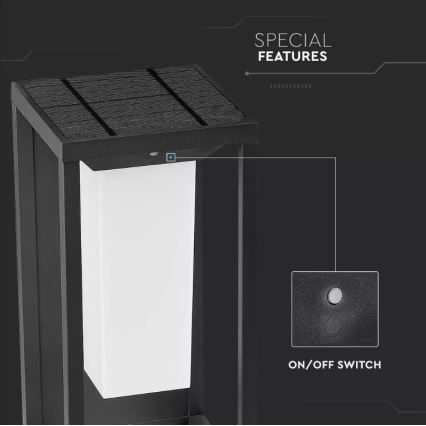LED Aurinkokenno seinävalo anturilla SAMSUNG CHIP LED/2W/3,7V IP65