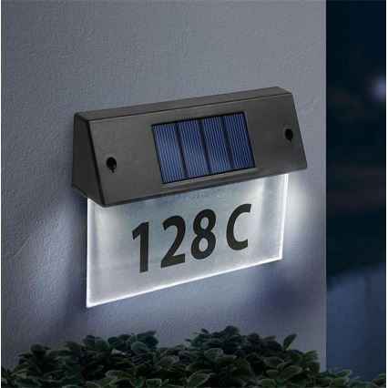 LED Aurinkokenno talon numero LED/1,2V/600 mAh IP44