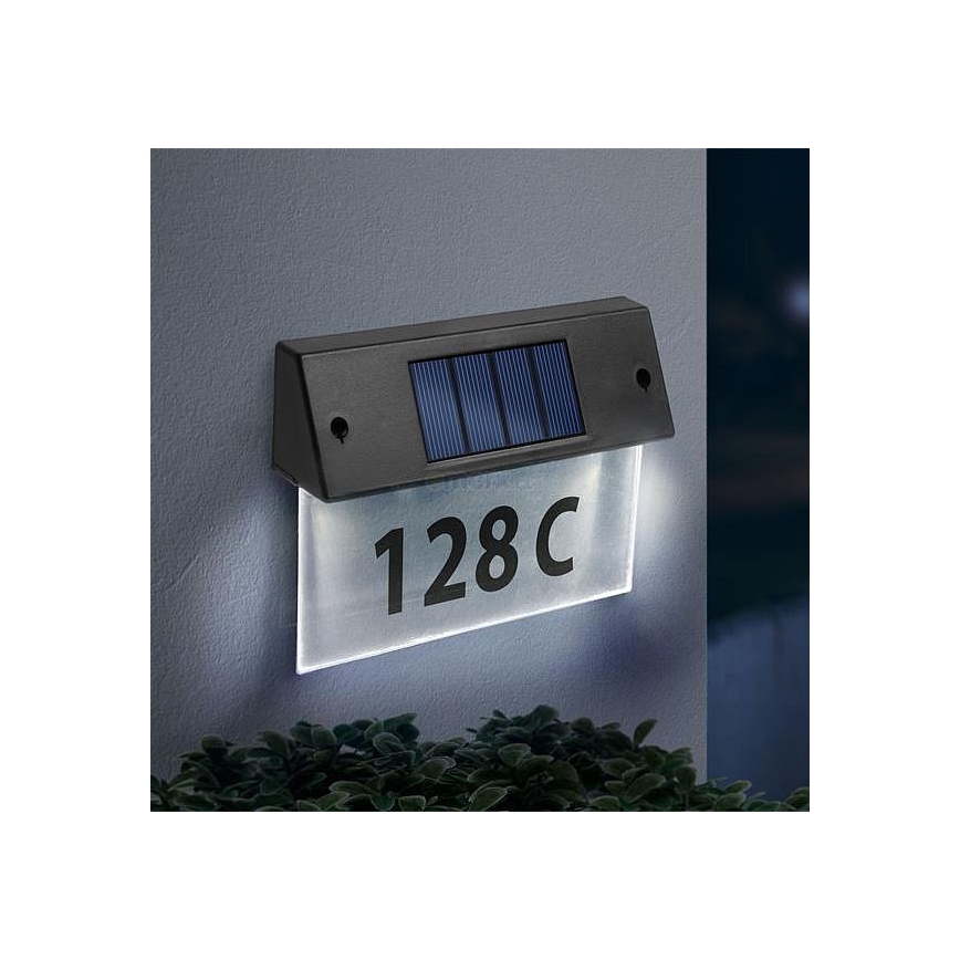 LED Aurinkokenno talon numero LED/1,2V/600 mAh IP44