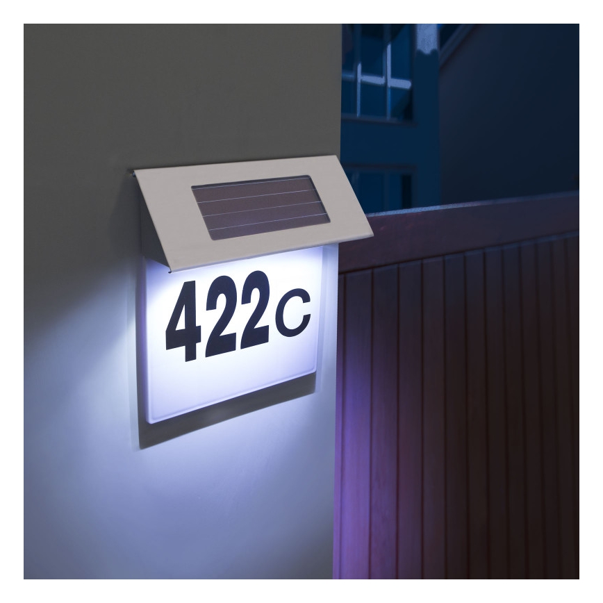 LED Aurinkokenno talonumero LED/1,2V IP44