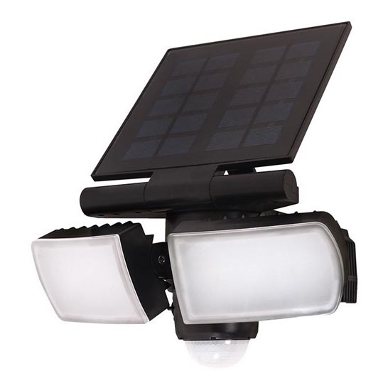LED-aurinkokenno tulvavalo anturilla 2000mAh LED / 8W / 3,7V IP44