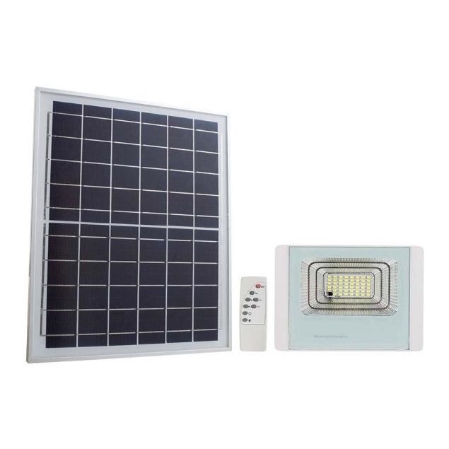 LED Aurinkokenno ulkovalonheitin LED/12W/3,2V IP65 4000K + kauko-ohjaus